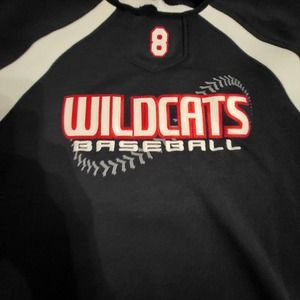 X Grain Sportswear Shirt Mens 2XL Wildcat Baseball Long Sleeve Pullover Athletic
